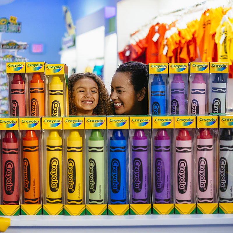 Two pound crayons at The Crayola Store
