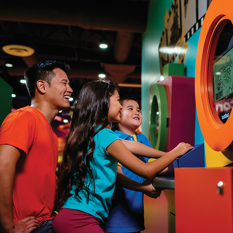 Kids playing at Crayola Experience