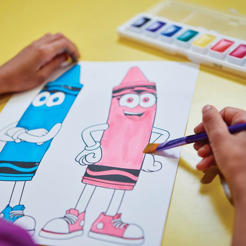 Image of a character being painted