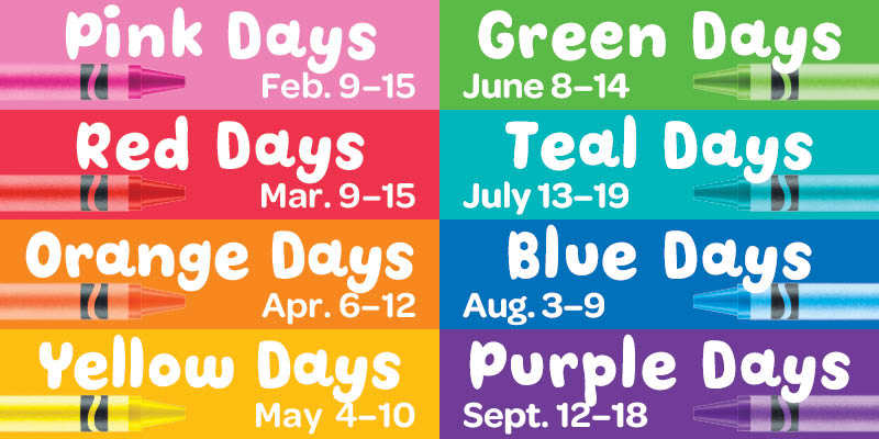 Crayola Experience-Color Days-Calendar