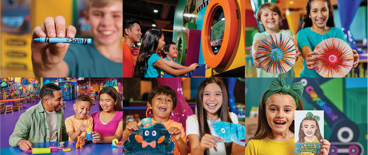 Collage of attractions photos