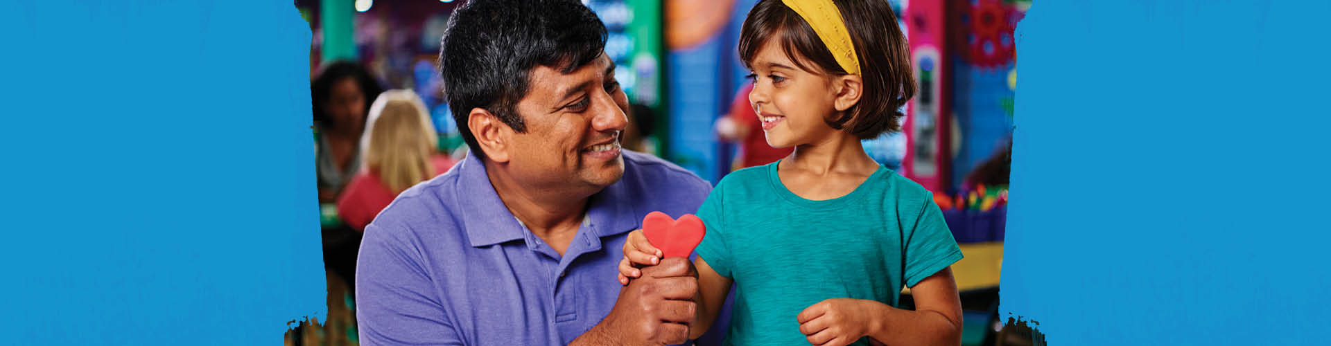 Father and child at Crayola Experience