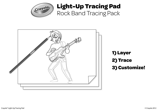 Rock Band Tracing Pack