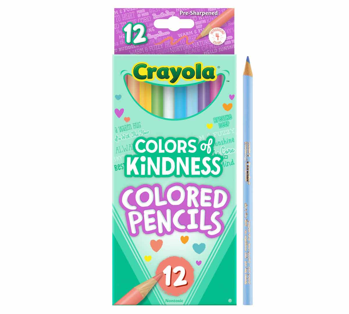 Colors of Kindness Colored Pencils  12 count front view