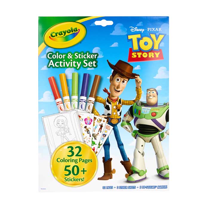 Toy Story 5 Color & Sticker Activity Set front view.