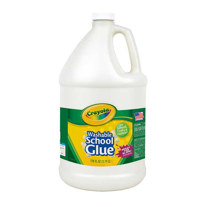Washable No-Run School Glue, 128oz front view.